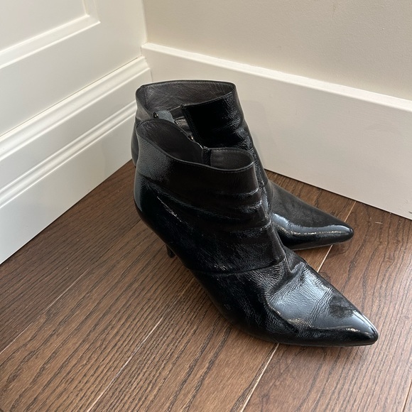 Peter Kaiser Shoes - Peter Kaiser Black Leather Heeled Ankle Boot